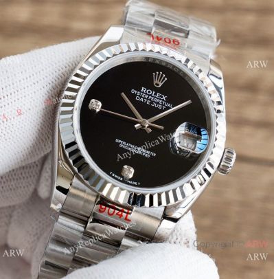 Swiss Copy Rolex Datejust 36mm President Stainless Steel Onyx Dial - ETA2836